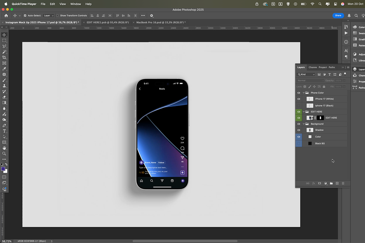 Premium Instagram Mockups 2026, an iPhone Mockup by Products for Creatives (Photo 2 of 5)