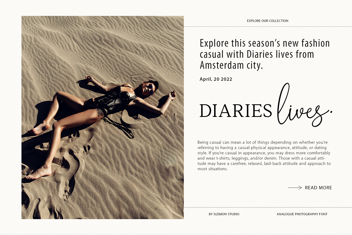 Analogue Photography Script, a Handwritten Font by sizimon (Photo 7 of 10)