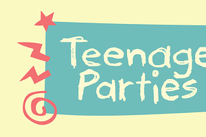 Teenage Parties font