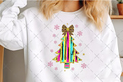 Coquette Glitter Christmas Tree PNG, an Illustration by Craft Nest (Thumbnail 4 of 6)