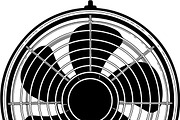 Retro Table Fan SVG Bundle, an Illustration by balal (Thumbnail 6 of 12)