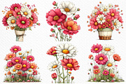 Spring Daisy Flower Clipart Png, an Illustration by Craft Nest (Thumbnail 5 of 11)