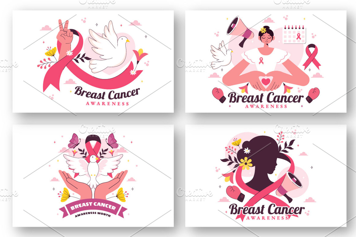 11 Breast Cancer Awareness Month, a Healthcare Illustration by denayunebgt (Photo 3 of 5)