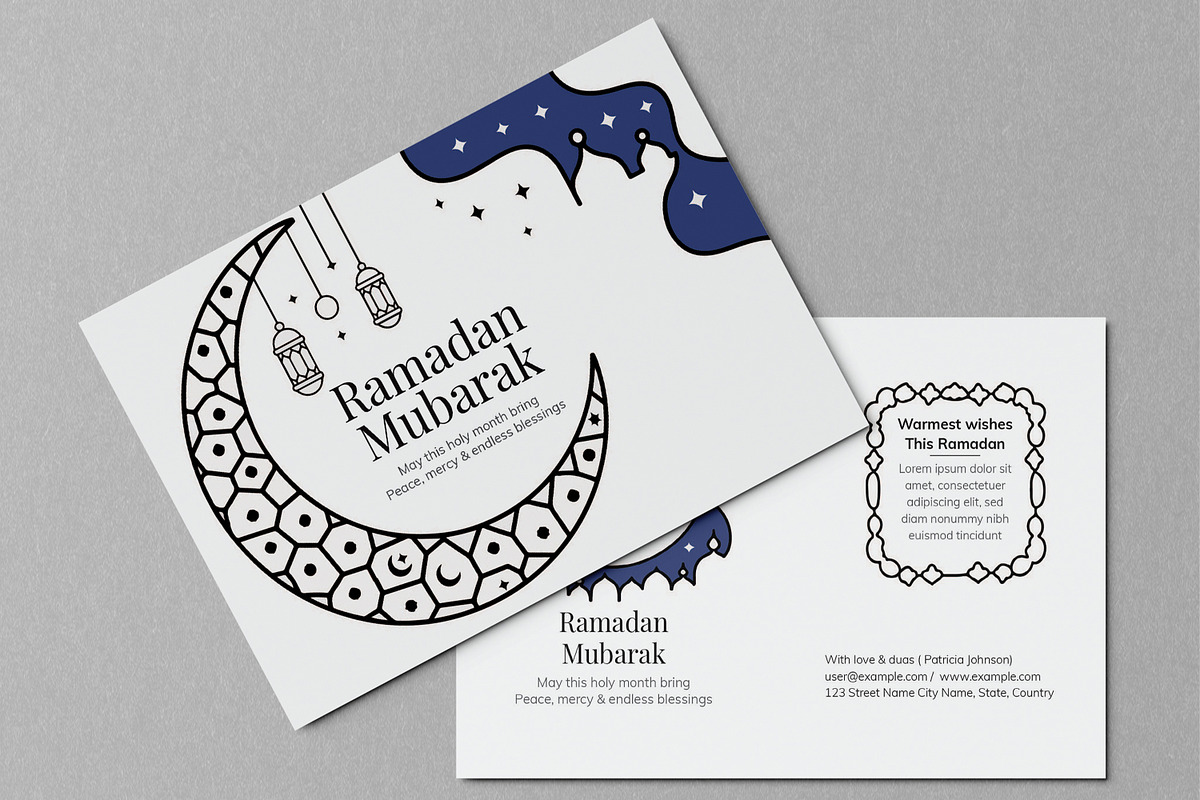 Friends and Family Ramadan Postcard, a Card Template by MightyDesign (Photo 1 of 6)
