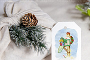 Christmas 2x3.5 Gift Tag Mockup, a Product Mockup by ILoveMockupDesign (Thumbnail 4 of 11)
