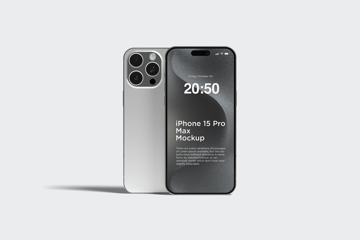 Iphone 15 Pro Max Mockup, an iPhone Mockup by graphiccrew (Photo 8 of 14)