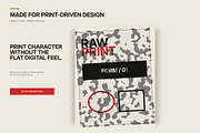 80 Raw Print Grunge Texture Overlays, a Texture Graphic by Designs24hr (Thumbnail 10 of 15)