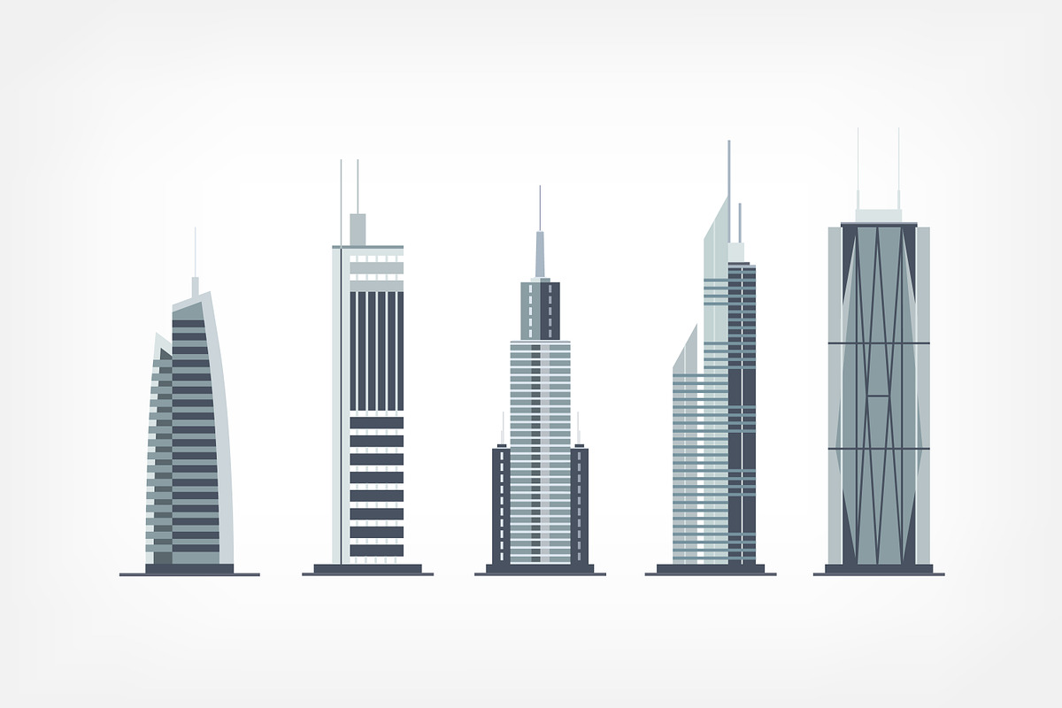 Set of skyscrapers, a Decorative Illustration by Good Studio (Photo 2 of 3)