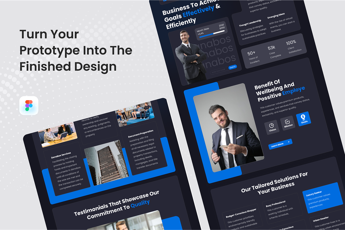 Danabos - Business Landing Page, a Landing Page Template by SquidPixey (Photo 4 of 5)