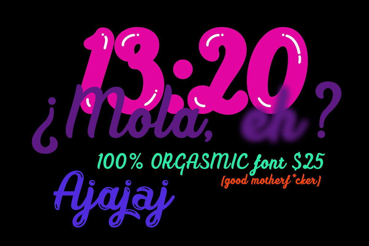 Sale! Vulgary script, a Script Font by Etewut (Photo 5 of 5)
