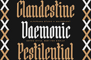 Malevolent - Display Font, a Script Font by Alpaprana (Thumbnail 4 of 9)
