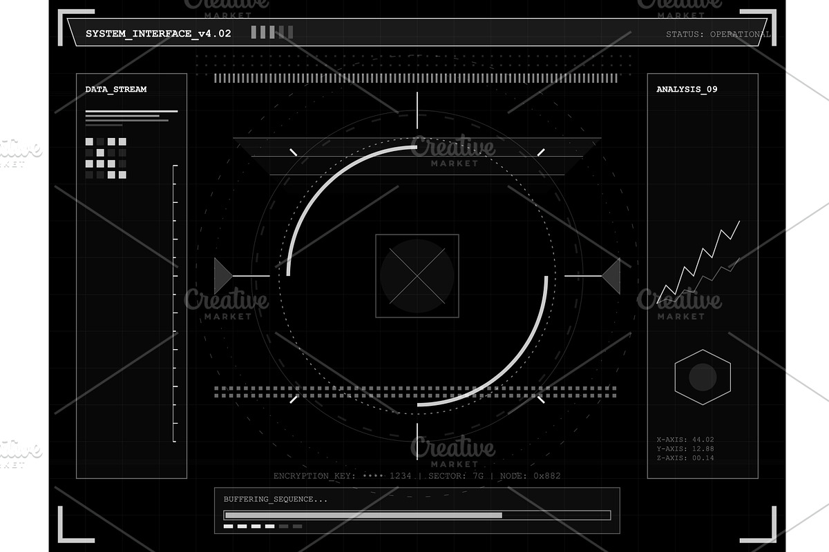 Vector illustration of a modern data, a Technology Illustration by ZinetroN