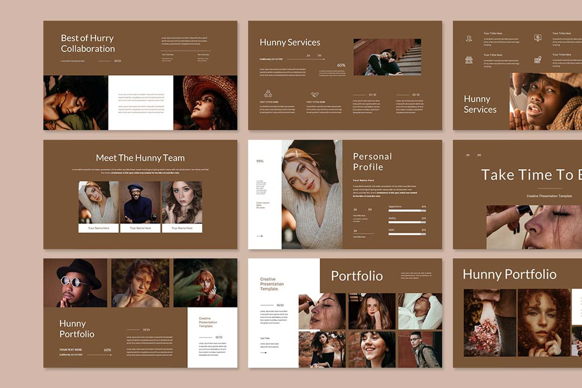 Hunny Creative Presentation Template, a Presentation Template by Analogous Temp (Photo 3 of 5)