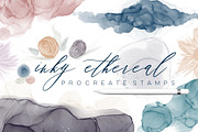 Inky Ethereal Procreate Stamps, a Brush Add-On by AJ Brushes (Thumbnail 1 of 7)