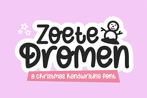 Zoete Dromen Font
