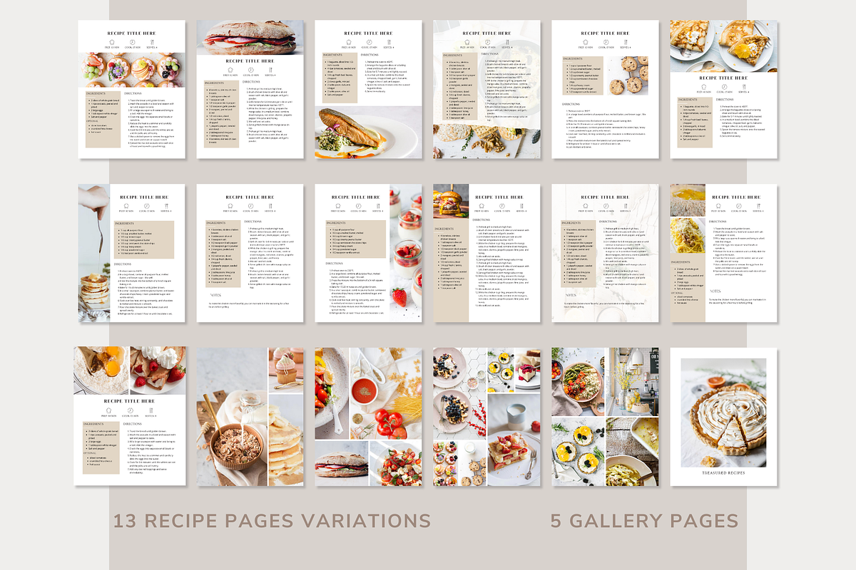 Recipe Book Template CANVA, a Templates & Theme by OrganizationOasisRo (Photo 4 of 10)