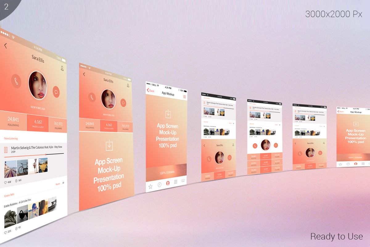 iPhone apps Mock-ups, an iPhone Mockup by ORCOLOR
