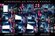 Cyberpunk Ad Mockup Bundle, a Mockup by Black Cat Studio (Thumbnail 1 of 3)