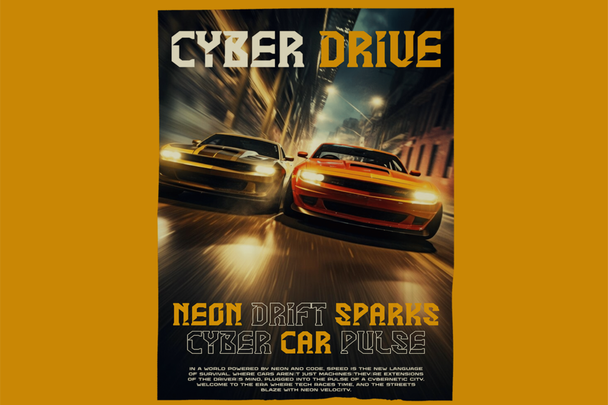 Speed Buster Futuristic Cyberpunk, a Font by PutraCetol Studio (Photo 3 of 5)