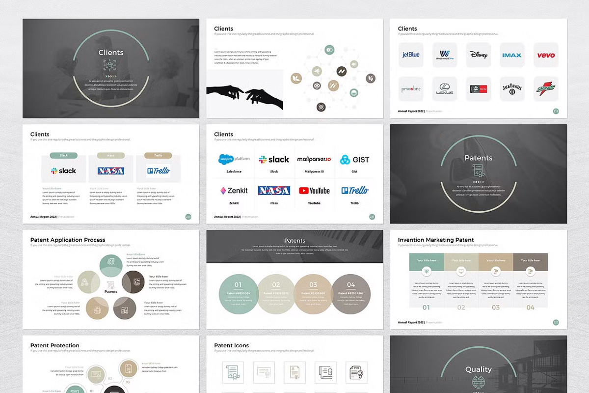 Annual Report PowerPoint Template, a Presentation Template by White Graphic (Photo 8 of 9)
