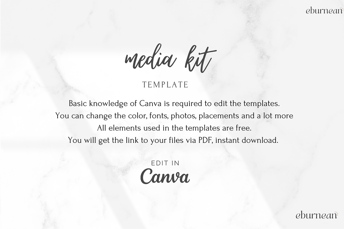 Influencer Media Kit Template Canva, a Flyer Template by Studio Eburnean (Photo 3 of 3)