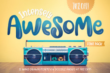 Intensely Awesome Font Pack