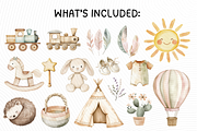 Boho Baby Clipart, an Illustration by PassionPNGcreation (Thumbnail 4 of 11)