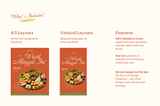 Indonesia Restaurant Socmed Template, a Social Media Template by Fortun Design (Thumbnail 2 of 3)