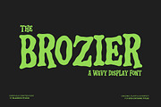Brozier - a Wavy Display Font, a Slab Serif Font by Blankids Studio (Thumbnail 1 of 9)