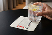 Coaster with Drink and Hand Mockups, a Merchandise Mockup by Luuqas Design (Thumbnail 2 of 3)