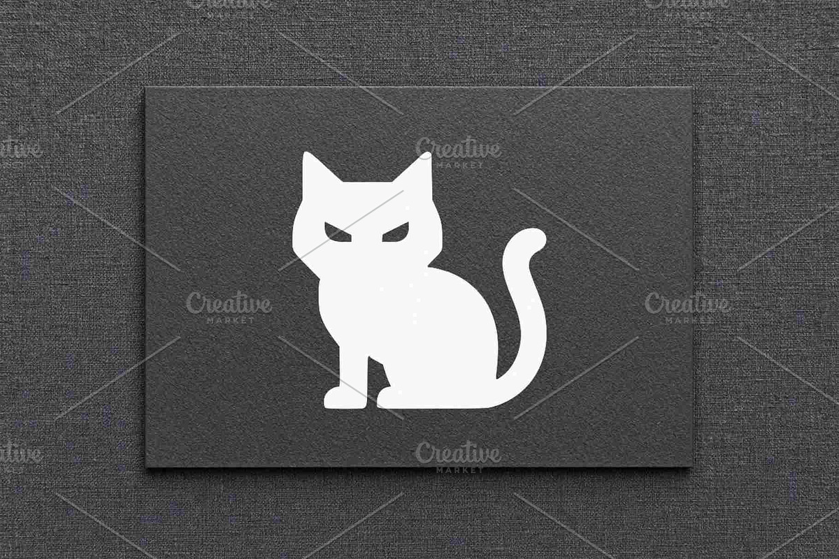 Black Pet Cat Silhouette Vector, an Animal Illustration by Vectorium Studio (Photo 4 of 4)