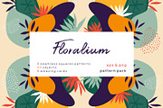 Floralium. Abstract patterns set., a Pattern Graphic by lisa_kalev (Thumbnail 1 of 11)