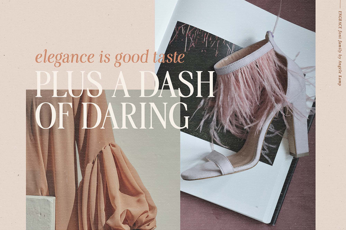 Engrace serif font family typeface, a Serif Font by Angele Kamp (Photo 11 of 13)