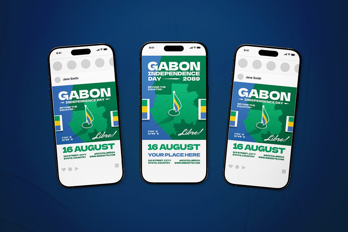Gabon Independence Day Flyer Set, a Flyer Template by The Good Store (Photo 2 of 2)