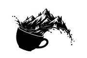 Mountain Coffee Cup Bundle, an Object Illustration by yasushie (Thumbnail 19 of 31)