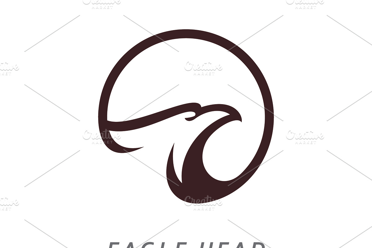 Eagle head logo vector illustration, a Branding & Logo Template by T.Vooka