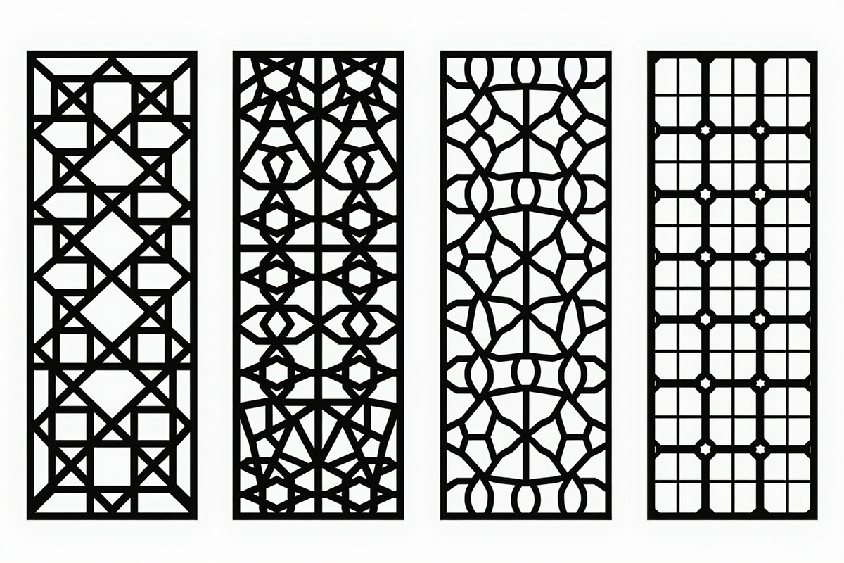 Black Decorative Laser Cut Design, an Illustration by BIPLOB EXPERT (Photo 7 of 9)