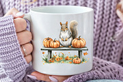 Fall Squirrels Garden Clipart, an Illustration by Rose Art (Thumbnail 3 of 7)