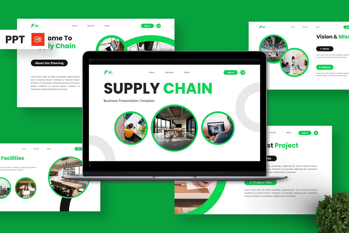 Supply Chain - Business Powerpoint