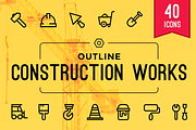 Construction Works Icons, an Outline Icon by Limitless (Thumbnail 1 of 2)