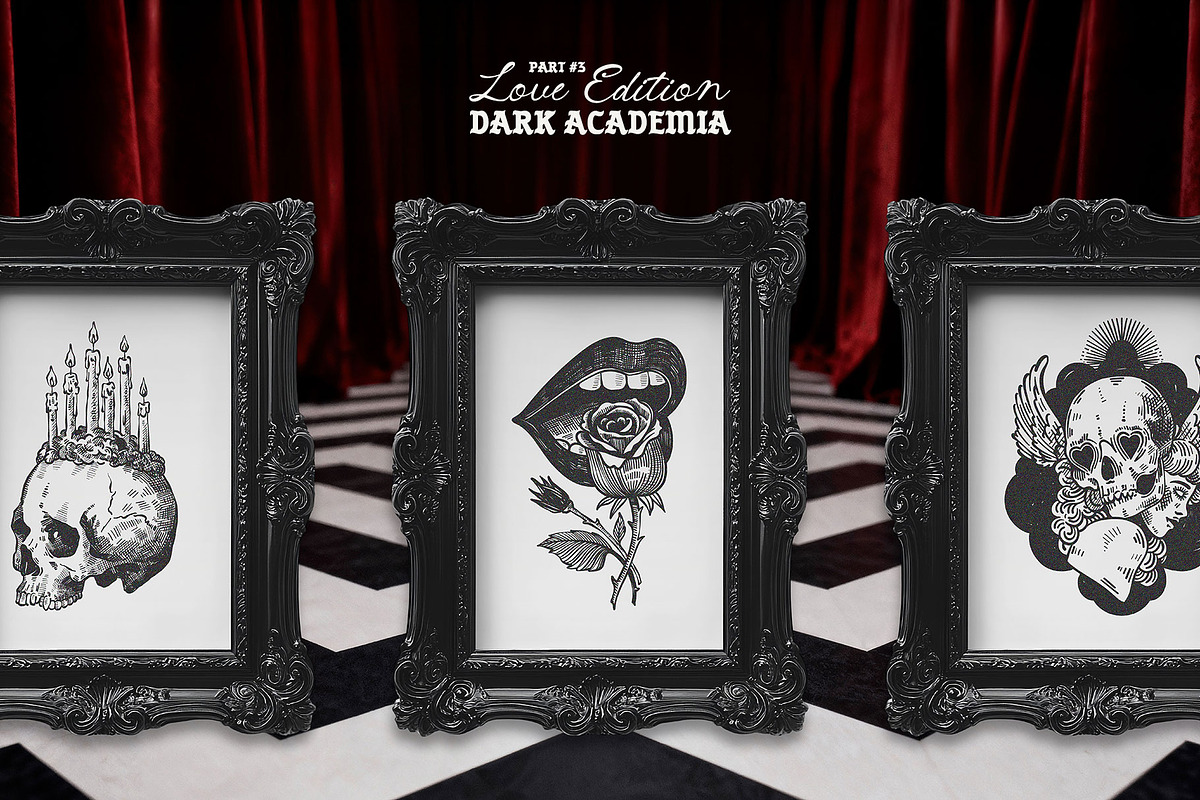 Dark Academia Love | Illustration, an Object Illustration by KetteCreate (Photo 13 of 13)