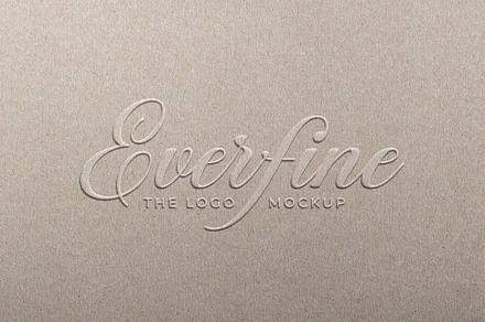 Embossed Paper Logo Mockup, a Product Mockup by Smart Works