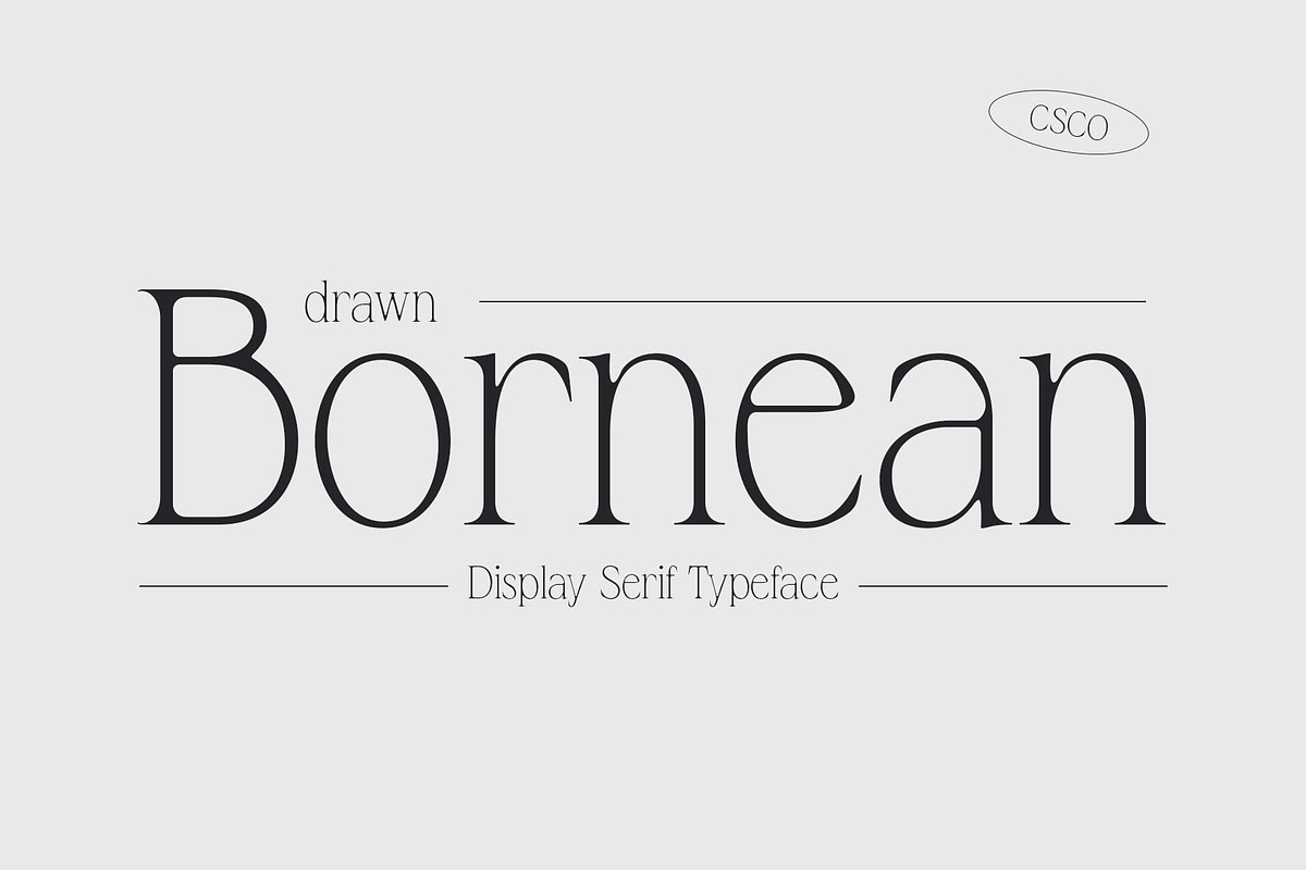 Bornean Drawn, a Serif Font by Craft Supply Co. (Photo 1 of 8)