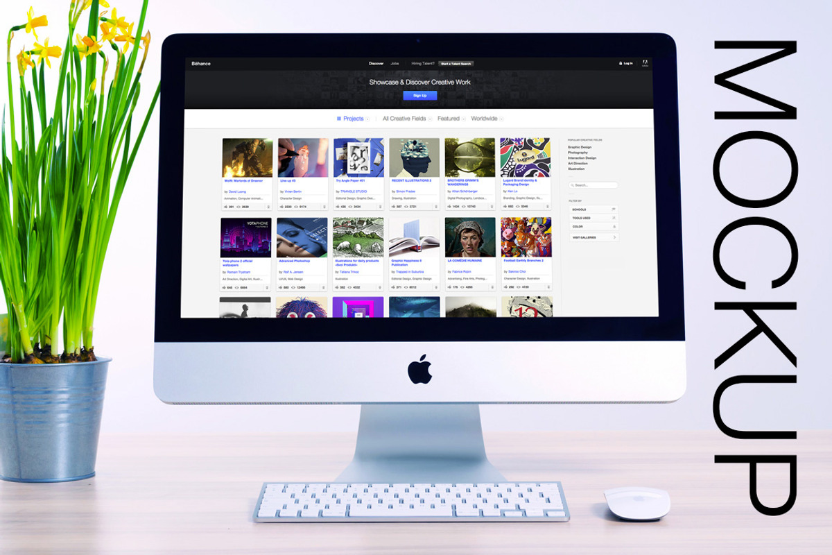 Mockup for iMac, a Mac Mockup by Made by Mancie (Photo 1 of 4)