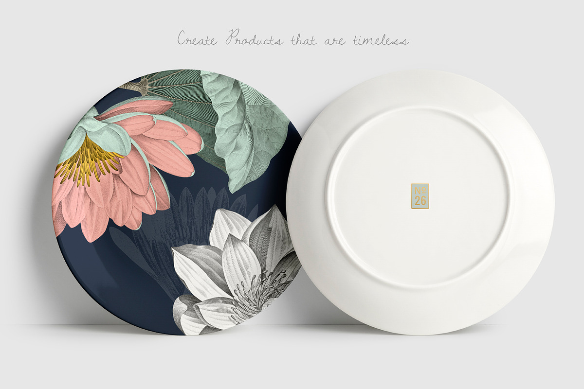 Nelumbo, Luxury Pattern & Motifs, a Pattern Graphic by TSTUDIO (Photo 8 of 9)