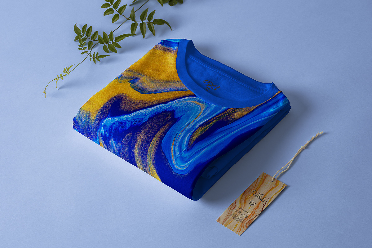 Golden & Blue textures, a Texture Graphic by Mirror Flow (Photo 4 of 12)