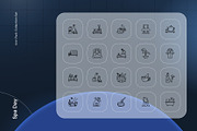 Spa Day Icon Set, an Outline Icon by Nathaya Studio (Thumbnail 2 of 2)