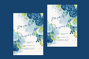 Blue Flowers Wedding Invitation, an Invitation Template by Weddinginvitation by Fati (Thumbnail 4 of 4)
