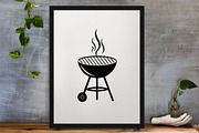 Barbecue Silhouette SVG, a Food Illustration by newminddesign (Thumbnail 3 of 3)