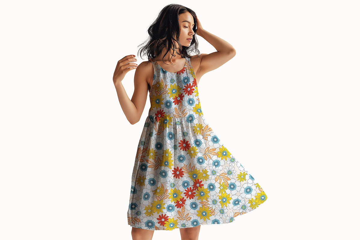 Beautiful Summer Floral Pattern, a Pattern Graphic by StudioGlouna (Photo 7 of 9)